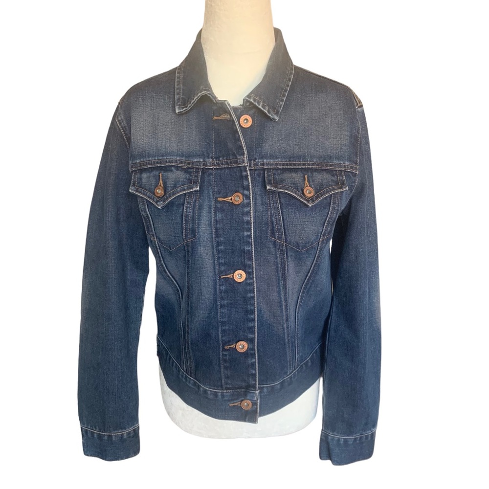 GAP Denim Jean Jacket Southwest Embroidered Native American Indian Art - Picture 12 of 13
